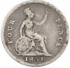 4 пенса 1854 года Великобритания