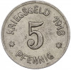 5 пфеннигов 1918 года Германия — город Зиген (Нотгельд)