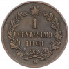 1 чентезимо 1861 года Италия