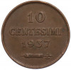 10 чентезимо 1937 года Сан-Марино