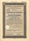 Акция (облигация) 200 рейхсмарок 1937 года Германия