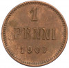 1 пенни 1907 года Русская Финляндия