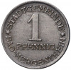 1 пфенниг 1920 года Германия — город Мергентхайм (Нотгельд)