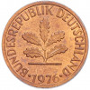 1 пфенниг 1976 года G Западная Германия (ФРГ)