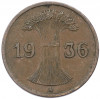 1 рейхспфенниг 1936 года A Германия