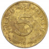 5 рейхспфеннигов 1939 года D Германия