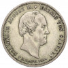 1/6 талера 1854 года Саксония «Смерть Короля Фридриха Августа II»