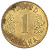 1 крона 1975 года Исландия