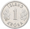 1 крона 1976 года Исландия
