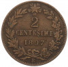 2 чентезимо 1897 года Италия