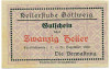 20 геллеров 1920 года Австрия — Геттвейг (Нотгельд)