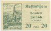 20 геллеров 1920 года Австрия — Имбах (Нотгельд)