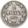 1 марка 1865 года Русская Финляндия