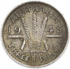 3 пенса 1943 года D Австралия
