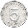 5 пфеннигов 1949 года A Восточная Германия (ГДР)