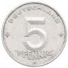 5 пфеннигов 1950 года A Восточная Германия (ГДР)