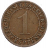 1 рейхспфенниг 1928 года F Германия