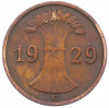 1 рейхспфенниг 1929 года F Германия
