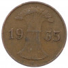 1 рейхспфенниг 1935 года J Германия