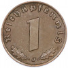 1 рейхспфенниг 1937 года J Германия