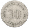 10 пфеннигов 1876 года C Германия