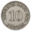 10 пфеннигов 1906 года A Германия