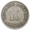 10 пфеннигов 1908 года F Германия