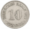 10 пфеннигов 1911 года D Германия