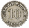 10 пфеннигов 1911 года J Германия