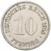 10 пфеннигов 1914 года G Германия