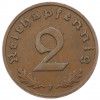 2 рейхспфеннига 1937 года F Германия
