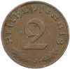 2 рейхспфеннига 1938 года J Германия