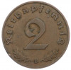 2 рейхспфеннига 1939 года B Германия