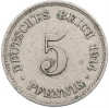 5 пфеннигов 1914 года J Германия