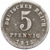 5 пфеннигов 1915 года A Германия