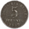 5 пфеннигов 1917 года A Германия