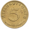 5 рейхспфеннигов 1938 года D Германия