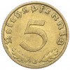 5 рейхспфеннигов 1938 года J Германия