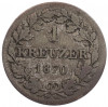 1 крейцер 1870 года Бавария