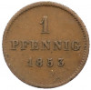 1 пфенниг 1853 года Бавария
