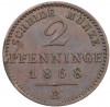 2 пфенига 1868 года B Пруссия