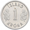 1 крона 1976 года Исландия