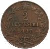 2 чентезимо 1900 года Италия