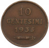 10 чентезимо 1935 года Сан-Марино