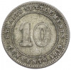 10 центов 1919 года Стрейтс Сетлментс