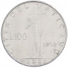 100 лир 1958 года Ватикан