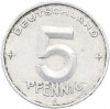 5 пфеннигов 1950 года A Восточная Германия (ГДР)