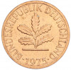 1 пфенниг 1975 года J Западная Германия (ФРГ)