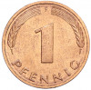 1 пфенниг 1977 года F Западная Германия (ФРГ)