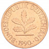1 пфенниг 1990 года D Западная Германия (ФРГ)